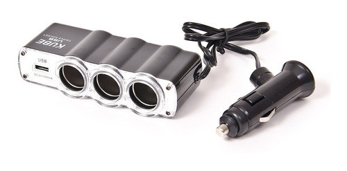 Alargue Con 1 Usb + 3 Encendedores Kube 0