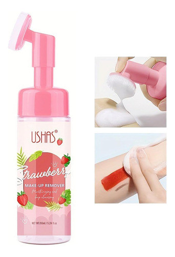 Desmaquillante Ushas - Limpieza Facial Cepillo - Frutillas 0