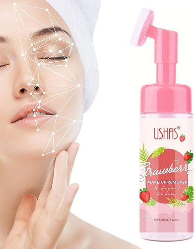 Desmaquillante Ushas - Limpieza Facial Cepillo - Frutillas 1