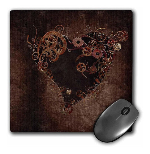 3drose Decorado Café Punk De Vapor Corazón Mouse Pad (mp 0