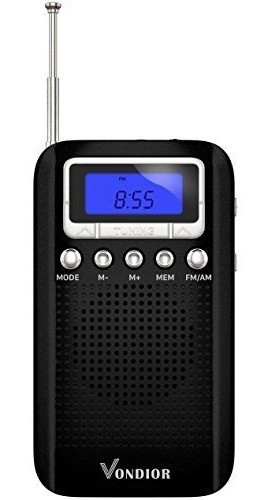 Radio De Bolsillo Portátil De Am / Fm De Digitaces Con La Me 0