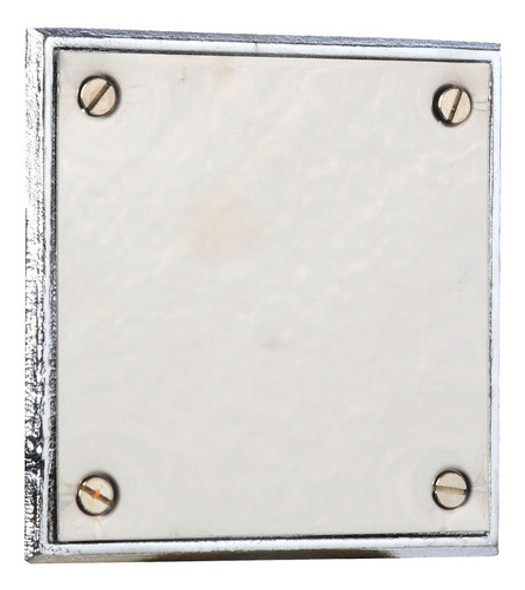 Tapa Ciega Reja Rejilla 10x10 Con Marco De Bronce Y Embudo 0