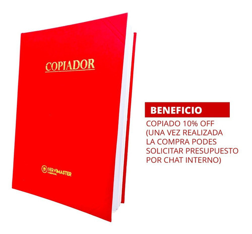 Libro Copiador Contable Copiativo 250 Folios-paginas 1