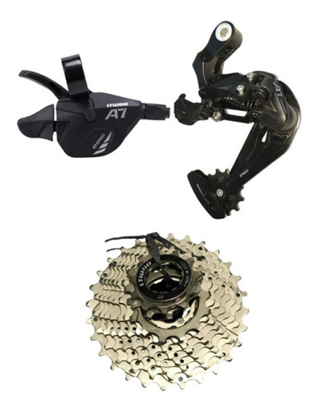 Kit Transmision Ltwoo 10v Rural Bike- Piñon Shifter Cambio 0