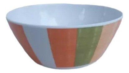 Bowl Conico Melamina Pack X 6 14cm Modelo Naranja Cuadros 1