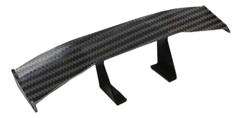 Mini Alerón De Coche Negro Estilo Fibra De Carbono 0