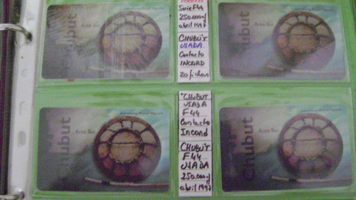 Tarjeta Telefonica Coleccion Telefonica F.44 Chubut Usada 0