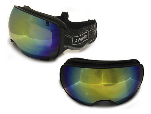 Antiparra Freeride Magnética - Adulto Negro Mate - 1