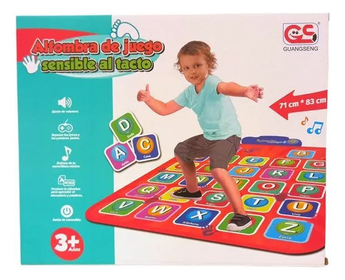 Alfombra Manta Piso Didáctico Abecedario Con Sonido Aprendiz 0