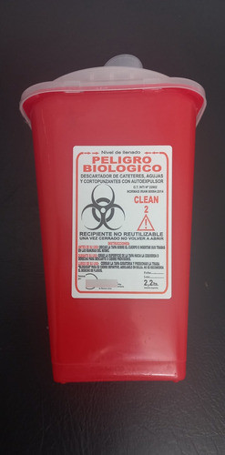 Descartador De Agujas Y Cortapunzantes De 2.2 L X 1 Unidad 1