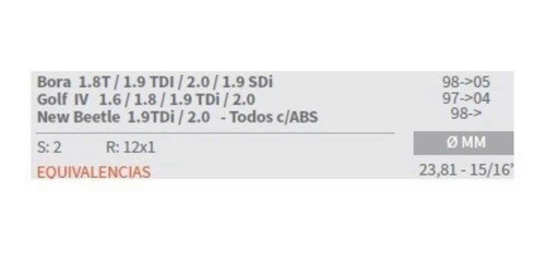 Bomba Freno Vw New Beetle 1.9tdi / 2.0 98-- Ate Bosch 1