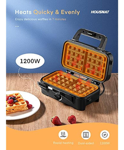Housnat Sandwichera 3 En 1, Gofrera Con Placas Extraíbles, P 1