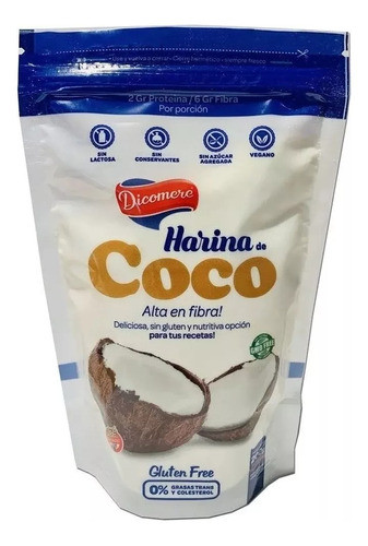 Harina De Coco Dicomere | Free Gluten | Vegan | 200g - Fw 0