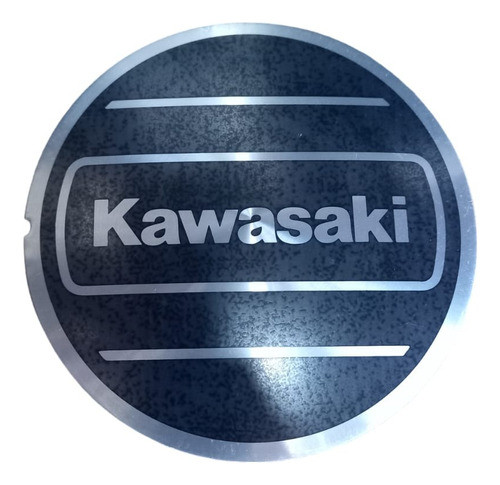 Insignia Redonda Tapa Motor Gto 110 Kawasaki Original 0