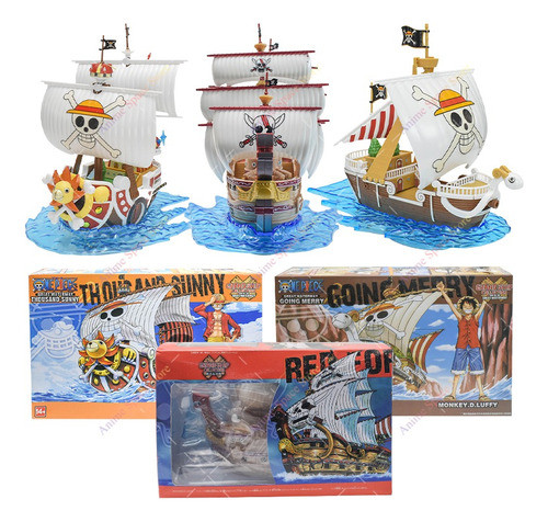 Thousand Sunny One Piece Action Figure Diy Montar Luffy Ship 1