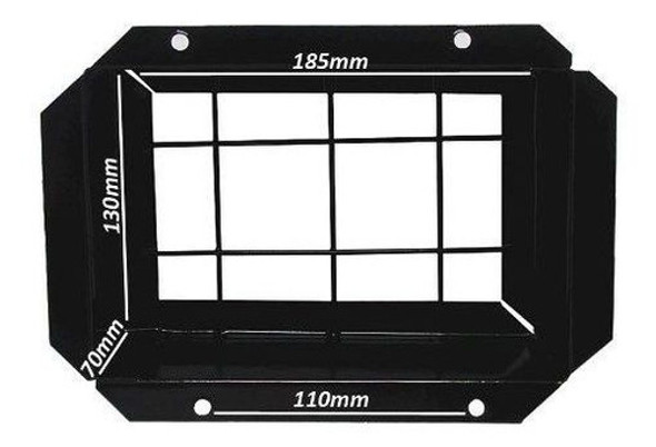 Protetor Interfone Grade Universal Vídeo Porteiro Preto 1