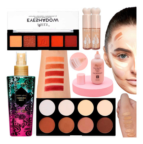 Set De Maquillaje Vegano Make Up Profesional Cruelty Free 0