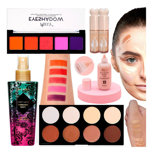 Set De Maquillaje Vegano Make Up Profesional Cruelty Free 0