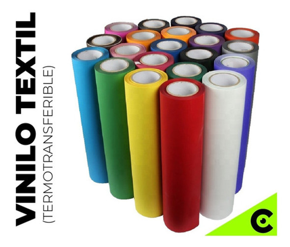 Vinilo Termotransferible Textil (100x50) X10mts Pvc Capta 1