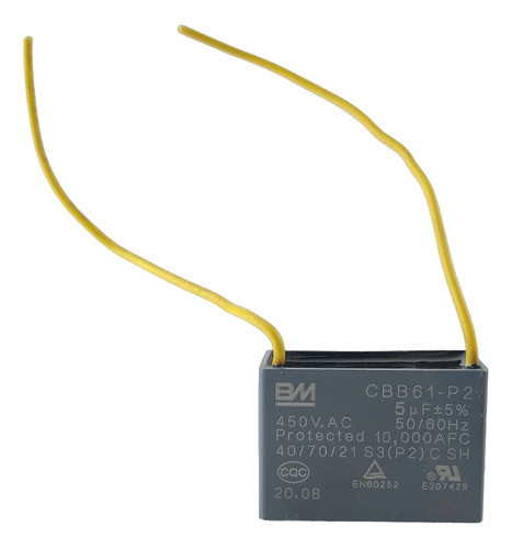 Capacitor Cbb61-p2 Para Climatizador De Ar Cli545 5uf (220v) 0