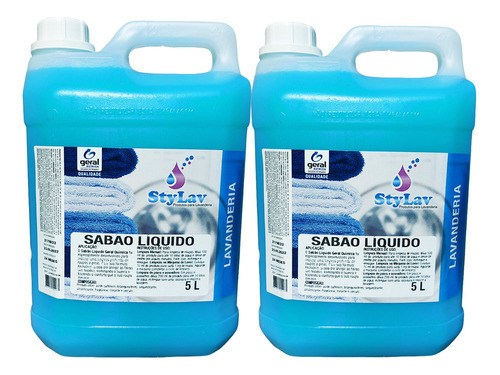 Kit 2 Sabão Liquido Para Lavar Roupas, Aroma Duradouro 5l 0
