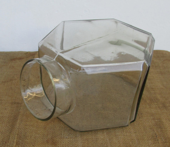Antigua Caramelera De Vidrio, Hexagonal, Apilable, Sin Tapa 0