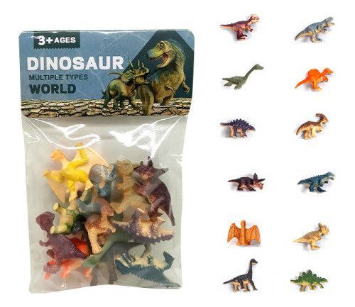 Set De 12 Dinosaurios Variados 0