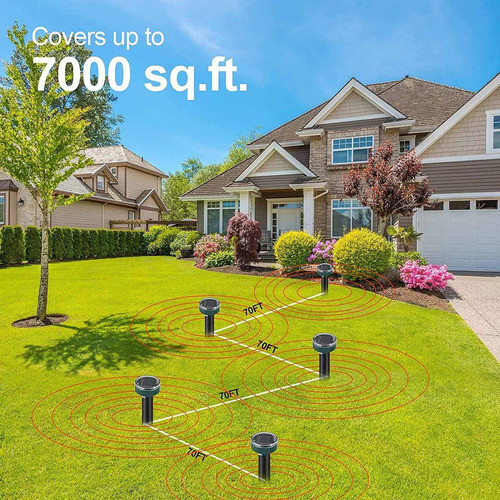 Novo 4repelente Solar Ultrassônico Para Pássaros Repelente 1