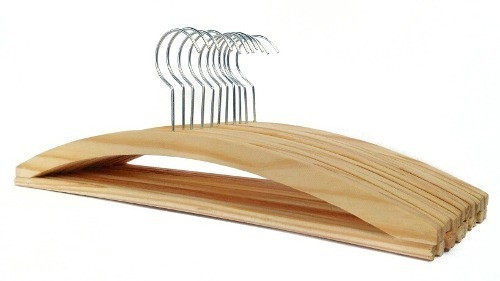 Cabide De Madeira Com 120 Unidades No Atacado 0