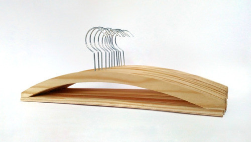 Cabide De Madeira Com 120 Unidades No Atacado 1