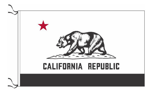 Bandera De California Negra 150x90 Cm. 0