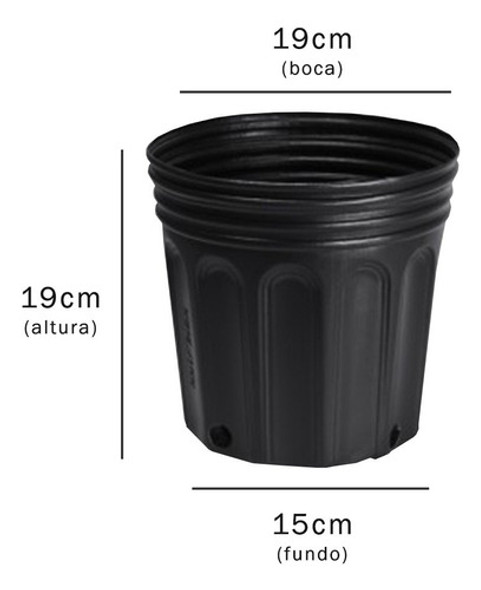 Kit Vasos De Mudas 3,6 Litros Nutriplan 50 Unidades 1