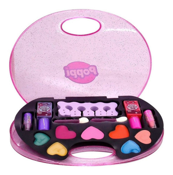 Set De Maquillaje Inafntil Poppi Nena Colores Lavable Cool!! 1
