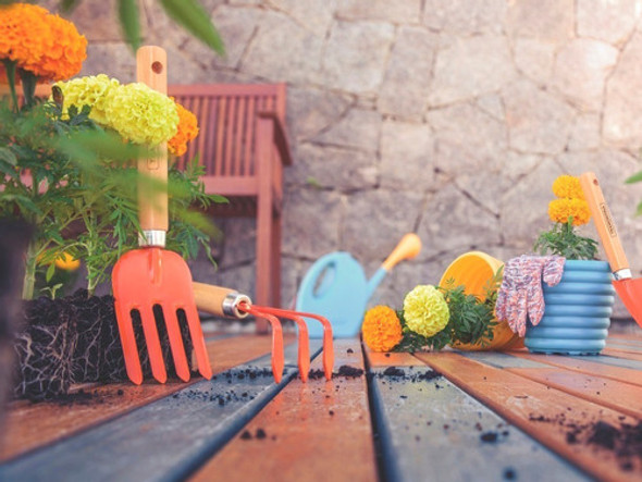 Rastrillo De Mano Mango Madera Tramontina Growshop Up 1