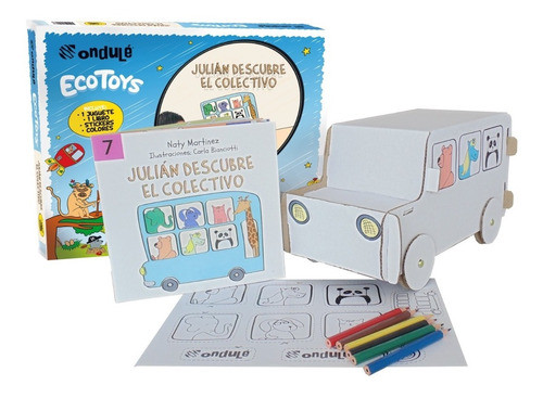 Juguete Didáctico Niños Colectivo P/pintar + Sticker + Libro 0