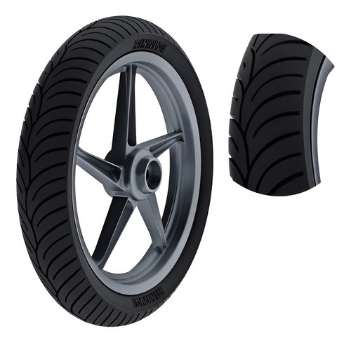 Cubierta Rinaldi Moto 90/90 X 14  Hb37 Tubelless 0