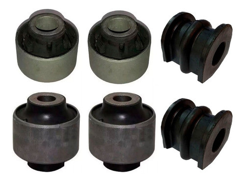 Kit 6 Bujes De Parrilla Y Barra Vth Nissan Versa March Kicks 0
