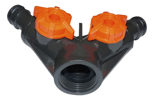 Conector Para Canilla De Dos Vias 1/2-3/4 - Manguera Riego 0