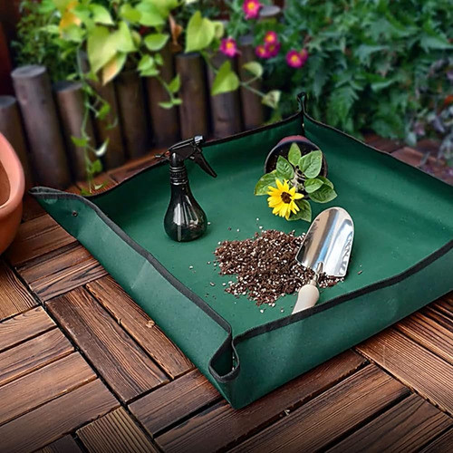 Estera De Trasplante De Planta De 43.3x29.5inch Con Broches, 1