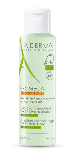 A-derma Gel Exomega Control Suavizante Corporal 2 En 1 500ml 0