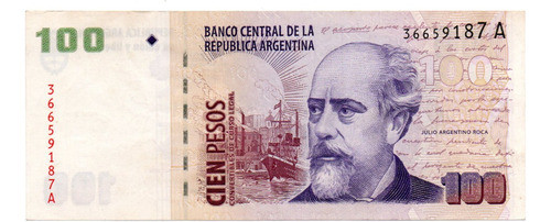 Billete 100 Pesos Convertibles Con Leyenda Bottero 3702 0