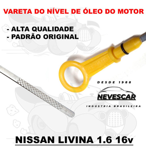 Vareta Nivel Óleo Motor Nissan Livina 1.6 16v 1