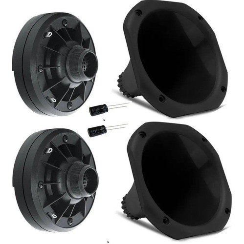 Par De Driver Hinor Hdi300 100w Rms + Corneta + Capacitores 0