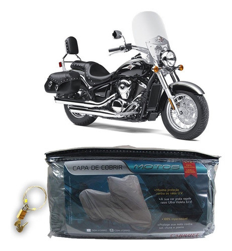Capa Com Cadeado Kawasaki Vulcan Vn 900 Classic G(206) 0