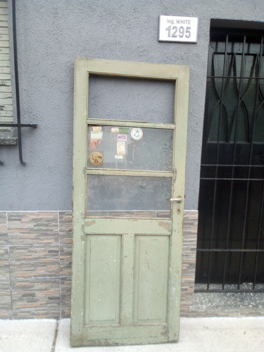 Antigua Puerta De Madera Sin Marco 74 X 3,6 X 1,88 0