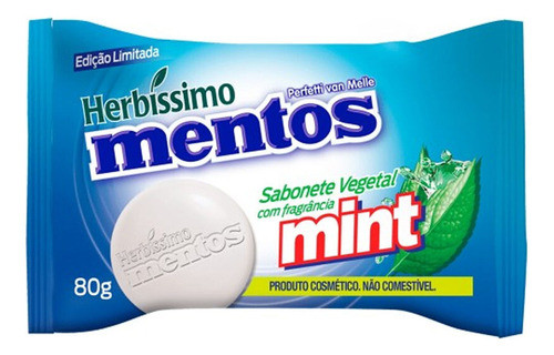 Kit 5 Sabonetes Vegetal Mentos Menta Mint Herbissimo 80g 1