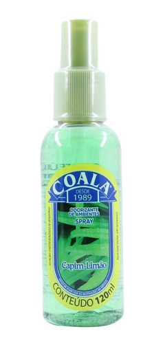 Kit Odorizante Coala Spray Capim Limão 120ml - 3 Unidades ! 1