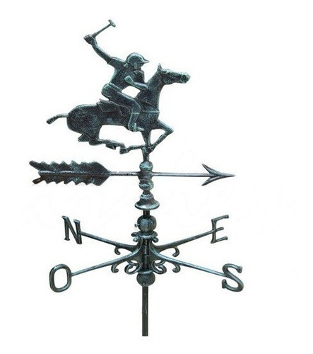 Veleta Polero De Fundición De Aluminio - Rosa De Los Vientos 0