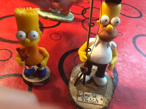 Homero Y Bart. Porcelana Fría. 0