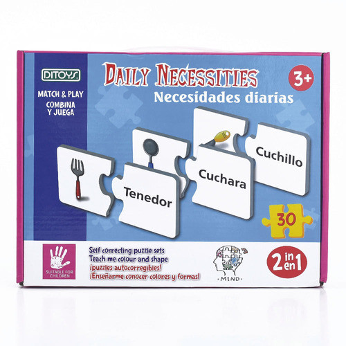 Puzzle Match & Play Necesidades Diarias Original Ditoys Cuot 0